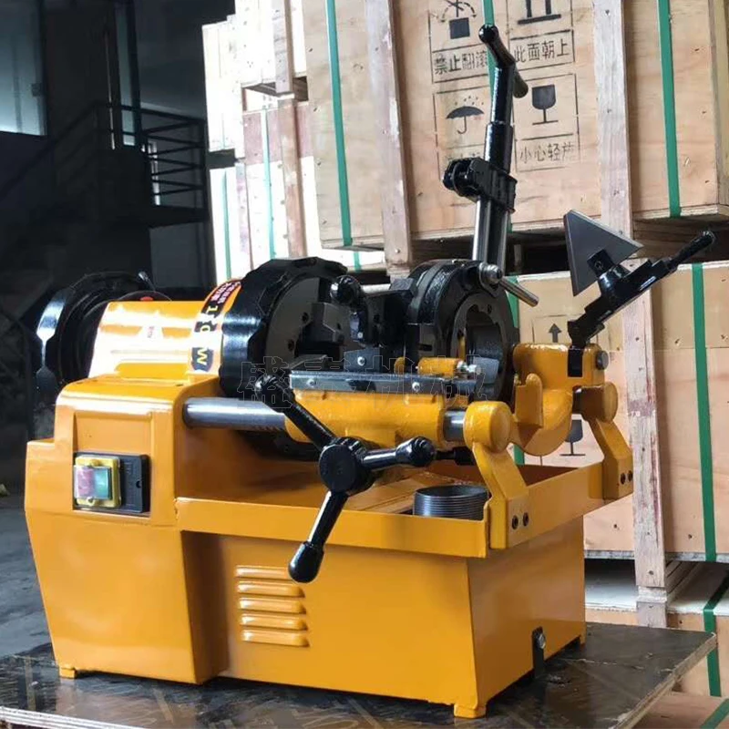 An Electric Pipe Threader Is A Power Tool Used For Cutting External Threads On Pipes.