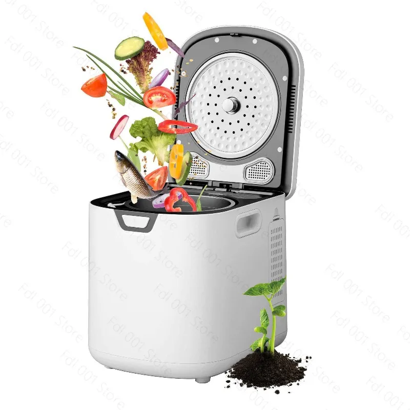 Latest Fully Automatic Kitchen Organic Food Waste Ingredient Recycling Composter Smart Home Electric Food Waste Composter