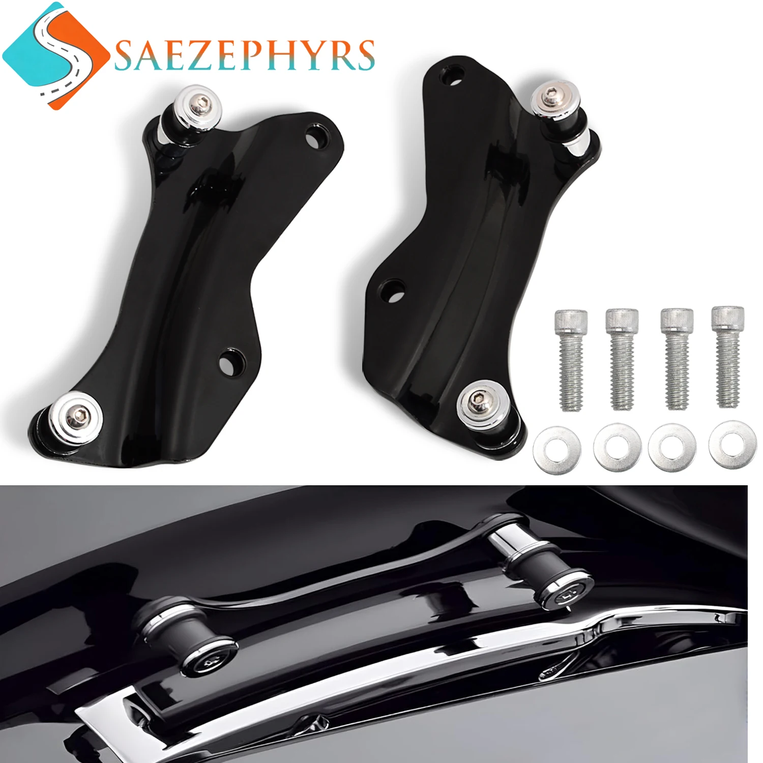 Motorcycle Accessories Detachable 4 Point Docking Hardware Kit For Harley Touring CVO Road King Street Glide Road Glide Electra Glide FLHX FLHR 2014-2026