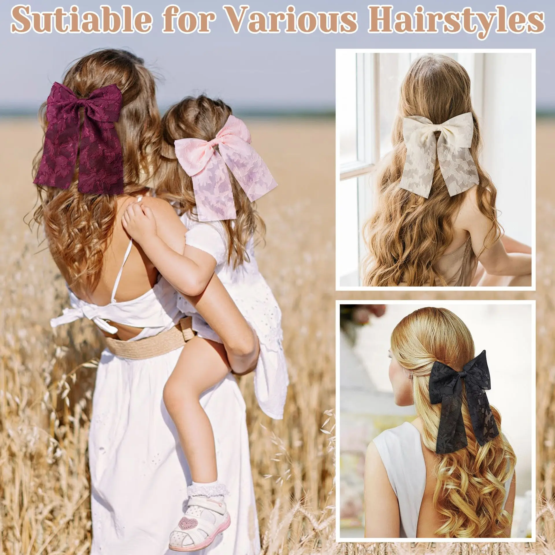 شعبية جديدة الفرنسية زهرة الدانتيل الرجعية القوس دبوس الشعر المألوف غاسل عودة رئيس وأشار الفم كليب دبوس الشعر القبعات