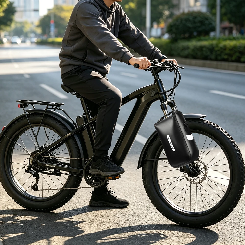 NEWBOLER 5,5L 10L Wasserdichte Fahrrad-Gabeltasche Schnellverschluss Fahrrad-Gepäckträgertasche Fahrradtasche Fahrradzubehör – Detail 16