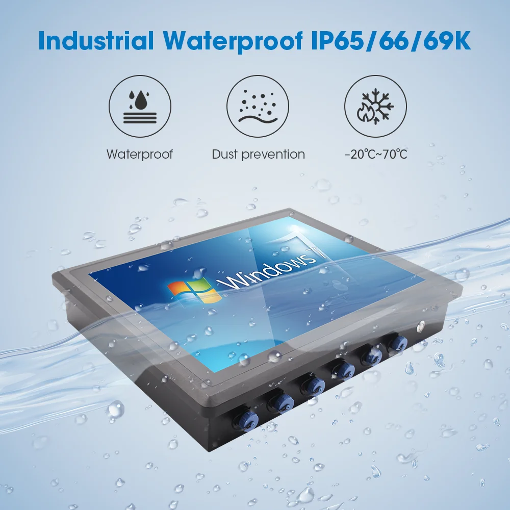 Pc pannello industriale touch capacitivo da 15,6 pollici 1920 * 1080 HD Pc pannello AIO impermeabile completo IP65