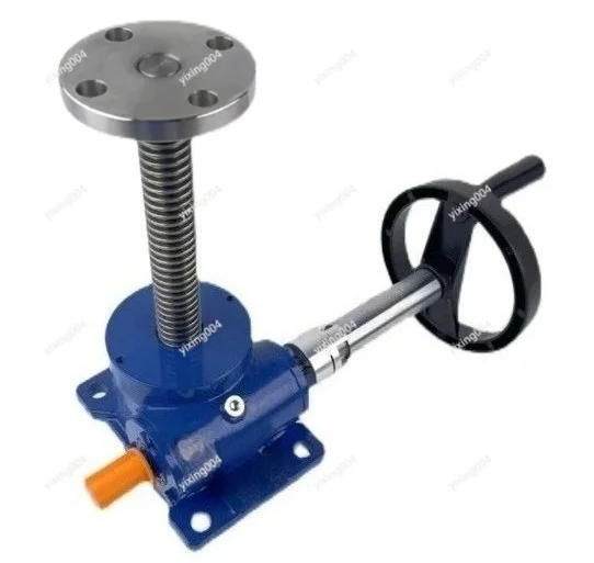 Manual Screw Lift Platform Handwheel Worm Reducer Hand Crank Lifting Equipment