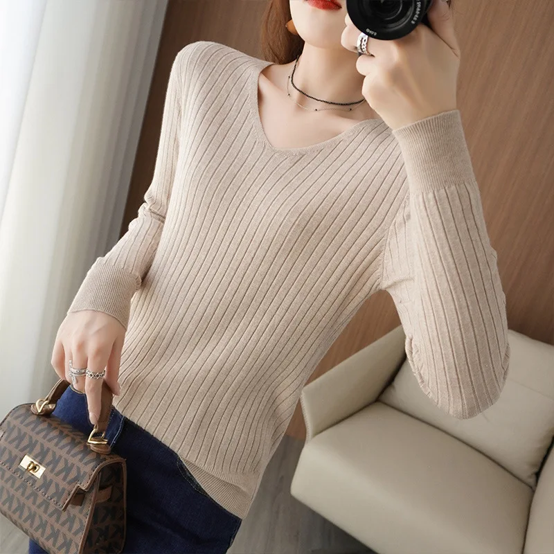 T-shirt Knitwears Short Sleeve Sweater Cashmere Women V-Neck Pullover Wool Female Clothing Fashion Blouse 2023 Knit Jumpers