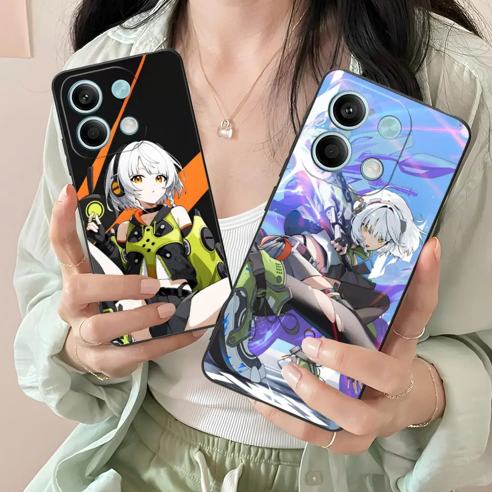 

Чехол для телефона ZZZ Silver Soldier Anby для Xiaomi Redmi Note 14 13 12 11 A5 3 2 1 Pro Plus 4G 5G с цветной печатью, защитная роскошь