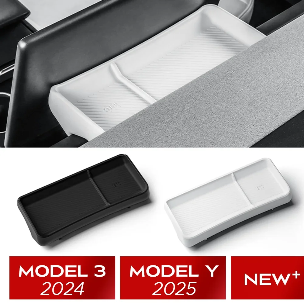 

For Tesla New Model 3 Highland 2024 and Model Y 2025 Rear Screen Storage box Dashboard bracket Tissue Box Tray ECT Panel