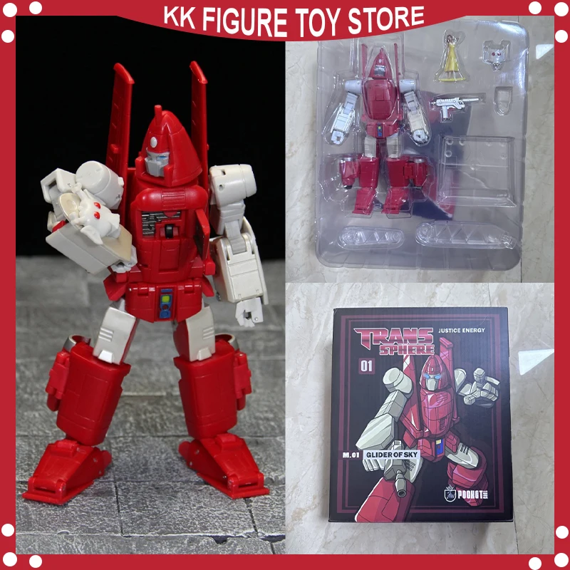 Pocket Toys Pt-M01 PTM01 Transformation Powerglide G1 Glider Of Sky Ko Dx Animated Version Small Scale Robot Action Figure