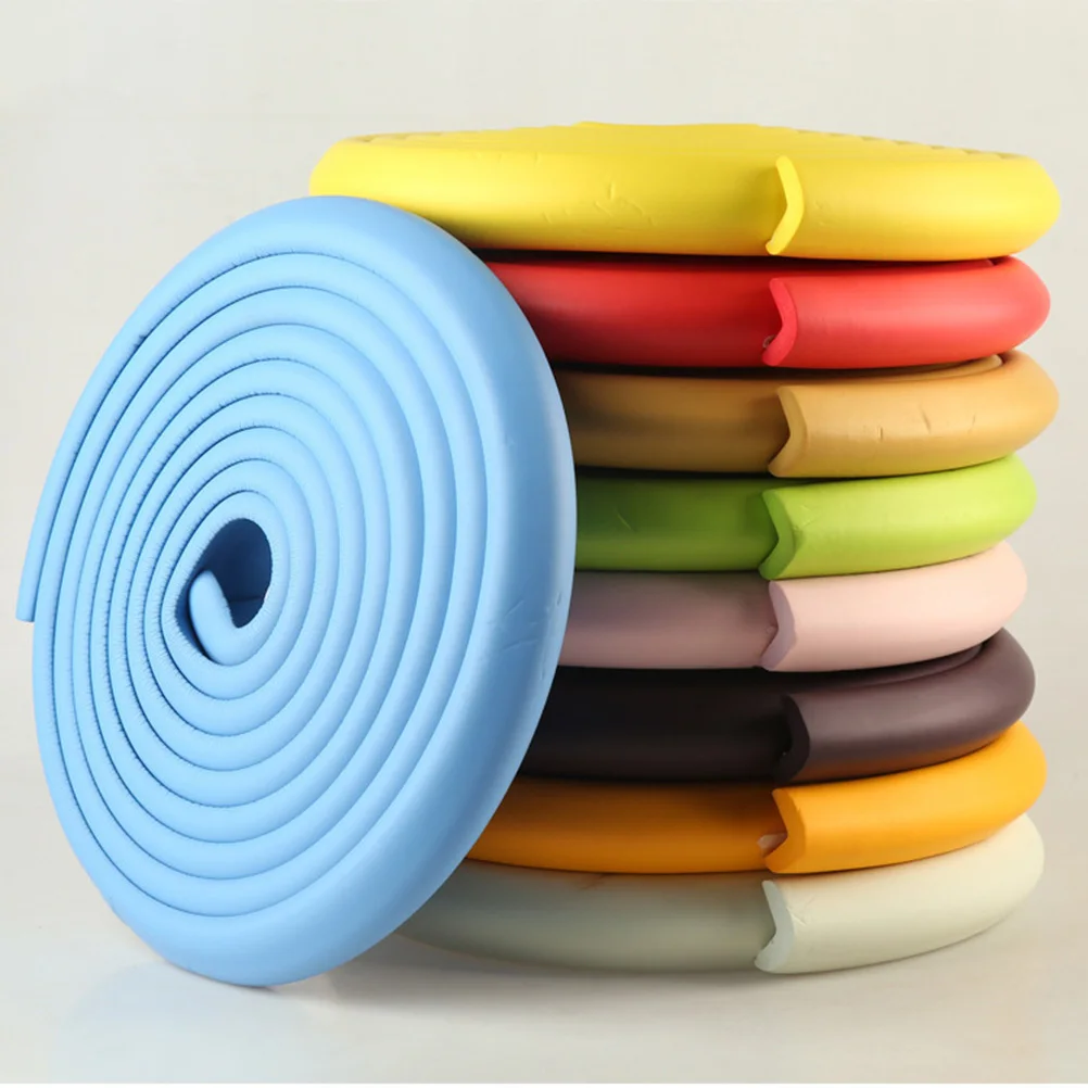 1 Roll Baby Safety Strip Easy Install Anti-Collision Bumper Corner Guard Yellow for Furniture Baby Safety Strip