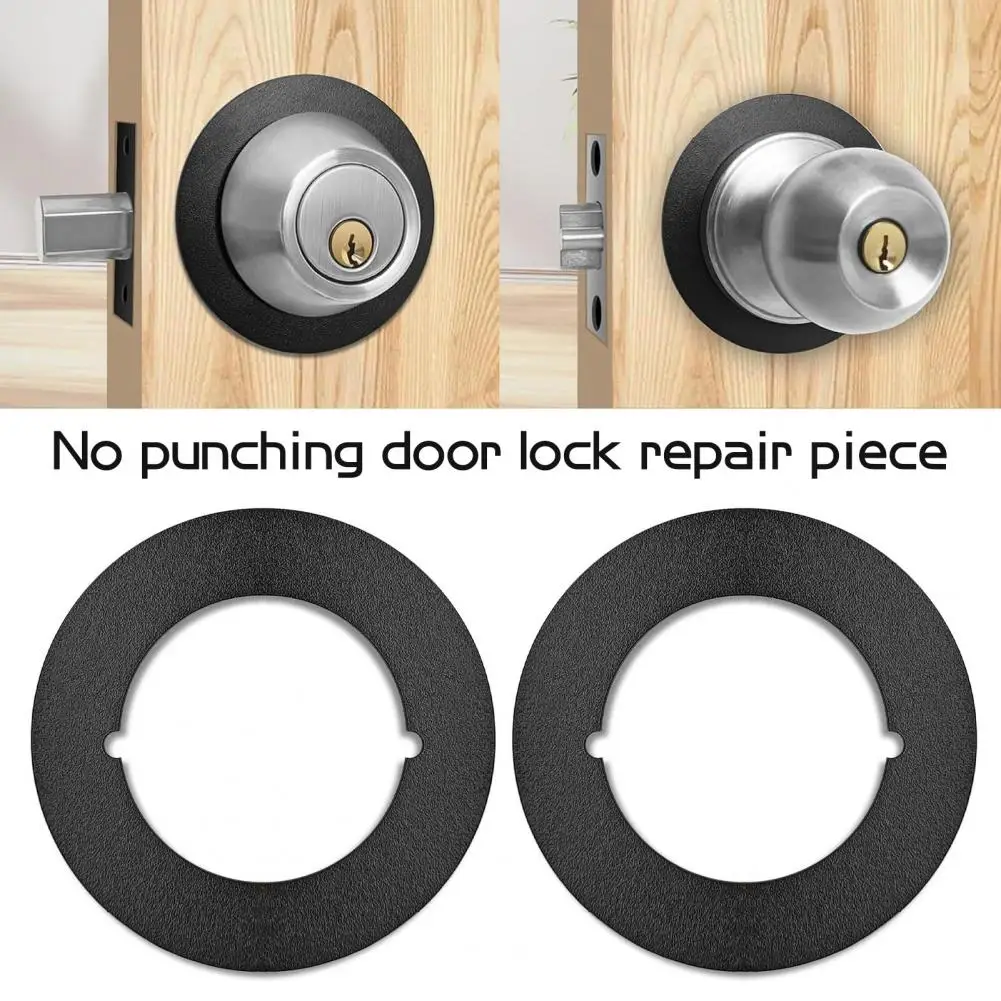 1/2Pcs Round Door Knob Plates Self Adhesive Scratch-Resistant Simple Installation Door Handle Cover Filler Fixing Repair Plates