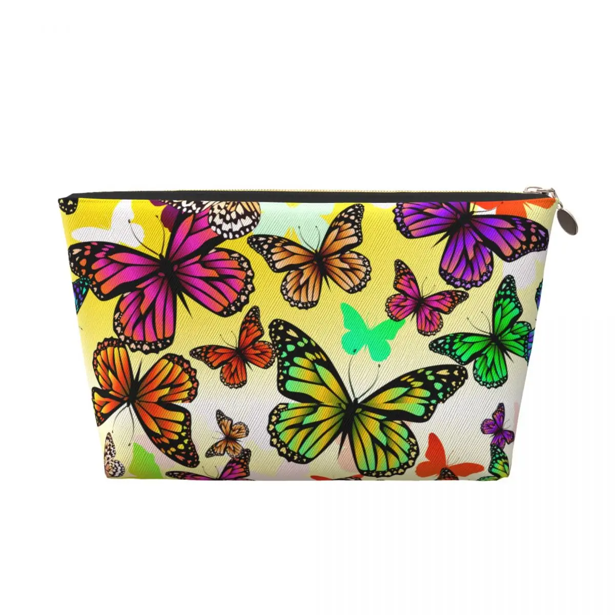 Custom Colorful Butterfly Toiletry Bag for Women Cosmetic Makeup Organizer Ladies Beauty Storage Dopp Kit Box