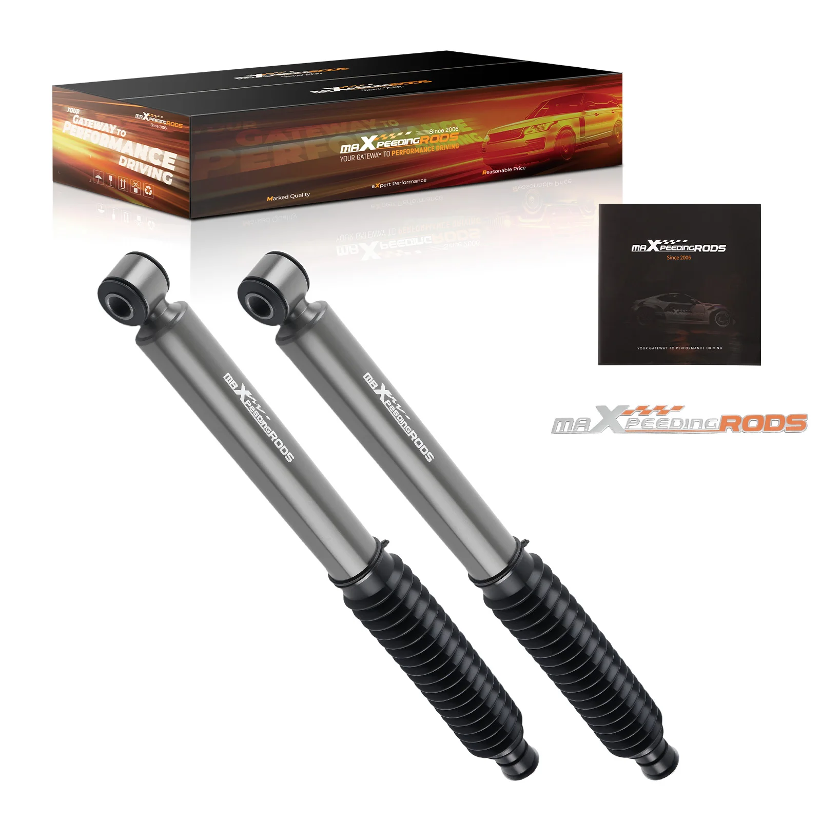Rear Shock Absorbers For Toyota 4Runner 03-22 FJ Cruiser 07-14 Fit 0-3