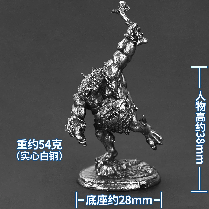 Metal Vintage Monster Doll Deep Sea Murlocs Warrior Mini Action Figures Models Men Cool Ornaments DIY Decoration Board Game Toys