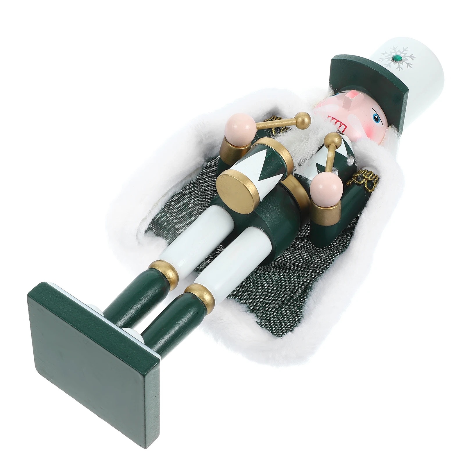 

Nutcracker Ornament Craft Soldier Lovely Wood Nutcrackers Number Figurine Cloth Decoration Front Porch Desktop