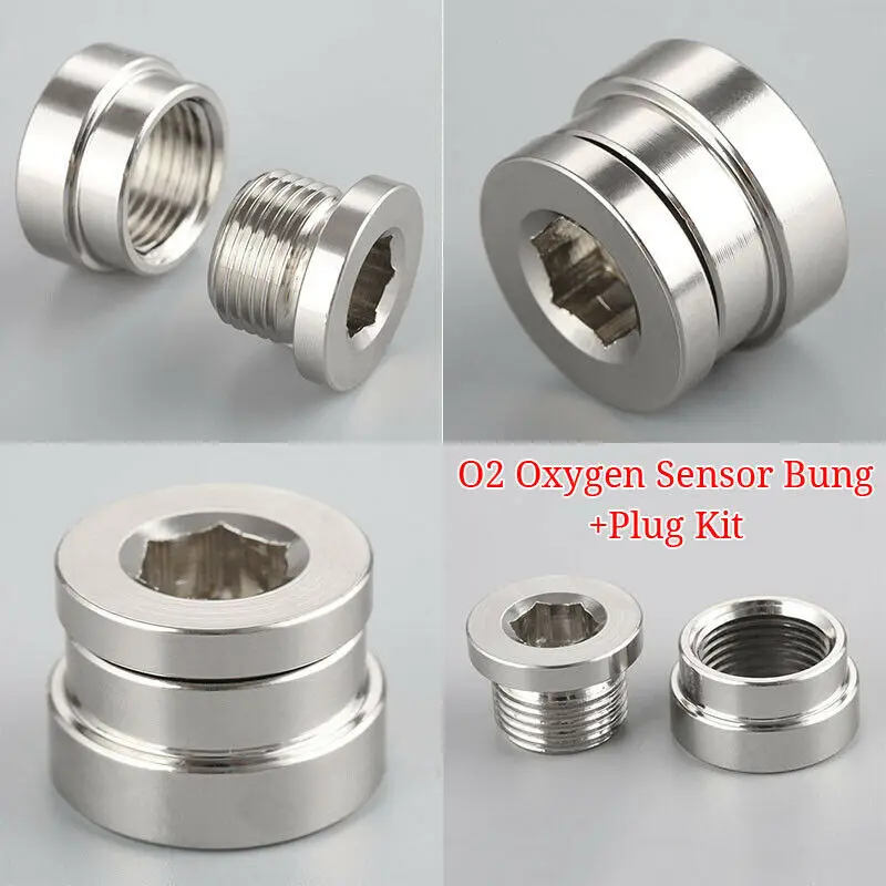 High Quality Steel Lambda Sensor Mounting Kit M18x1.5 Hex Plug Weld Bung for O2 Oxygen Sensor Car Accessories