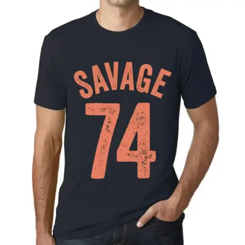 Heren Grafisch T-Shirt Wilde 74 – Savage 74 – Cadeau voor 74ste Verjaardag 74ste