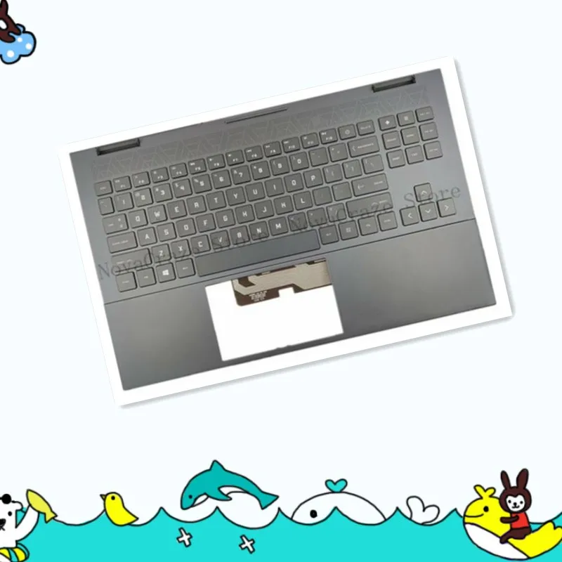 

Новинка для Omen 15-EN 15-EK упор для рук с клавиатурой с RGB-подсветкой M00667-001 15,6 дюйма