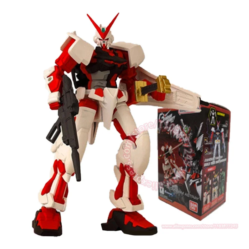 BANDAI-modelo de ensamblaje infinito para niños, juguete de héroe de máquina roja Gundam, regalo de cumpleaños, decoración periférica de animé