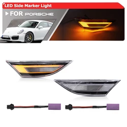For Porsche 911 991.1 991.2 Carrera S GTS Targa 4S GT2 GT3 981 Boxster Cayman 982 718 Boxster Cayman LED Fender Side Marker Lamp