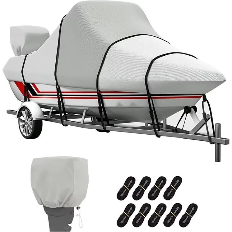 Custom Boat Cover Boat Protection Cover Waterproof T-Top UV Resistant Boat Storage Cover