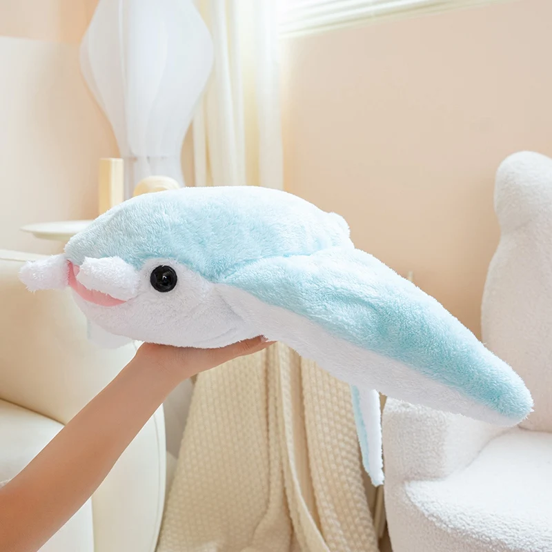Simulated Arctic Velvet Devil Fish Plush Toy Children's Companion Doll Birthday Gift Living Room Decoration Ornament