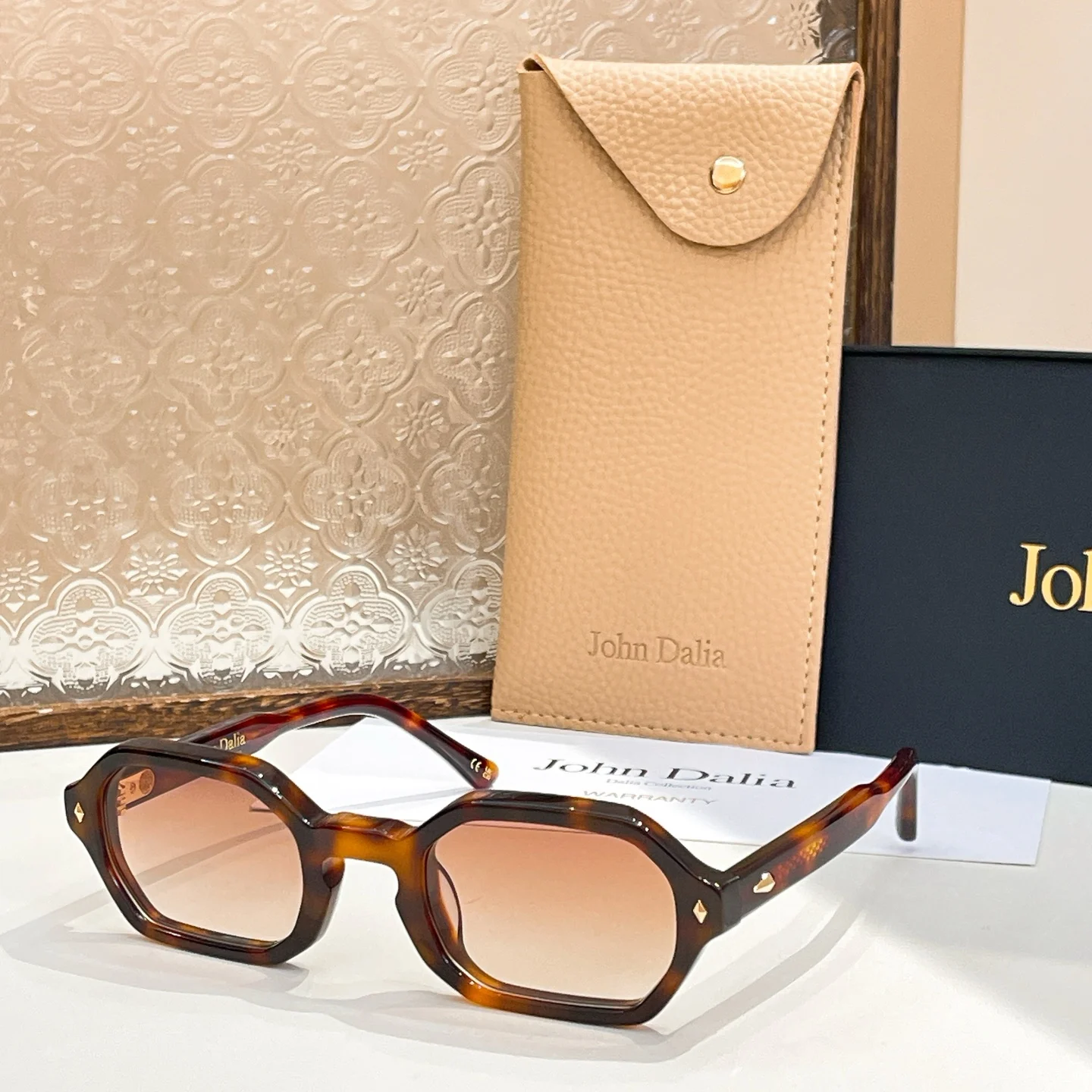 Hoge Kwaliteit Zonnebril Voor JOHN DALIA JD JUDE Mannen Mode Zonnebril Luxe Designer Acetaat Frame Vrouwen Brillen Met Doos
