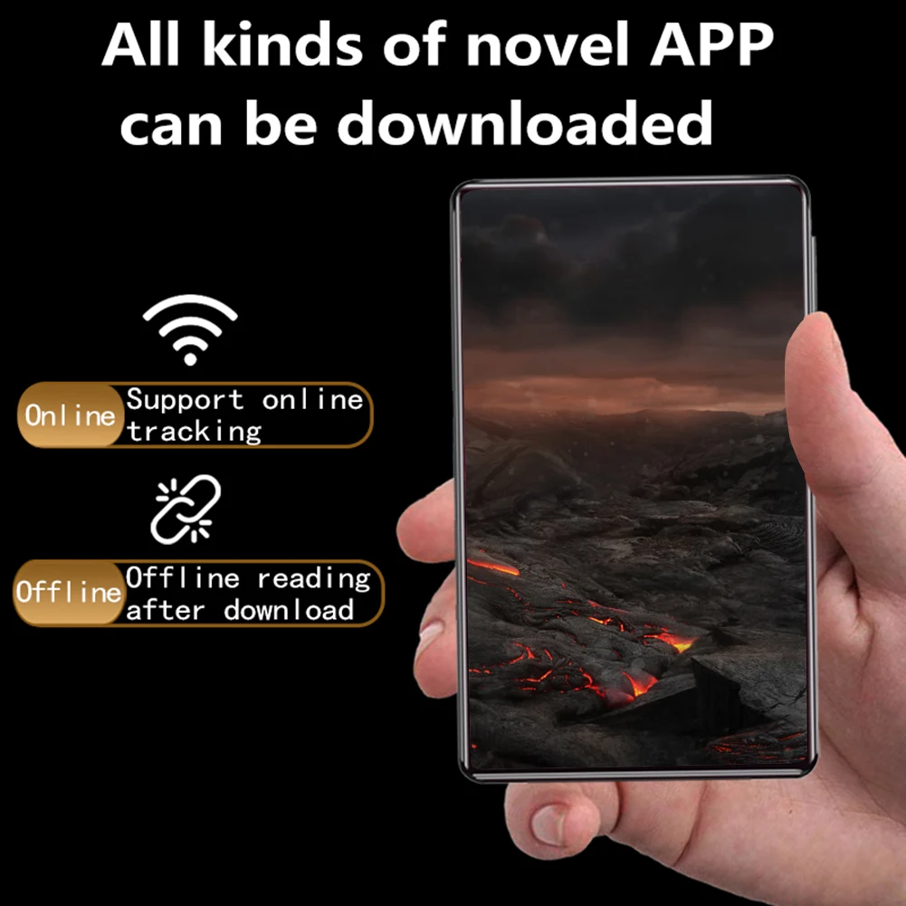 مشغل MP3 أندرويد 14 بلوتوث 5.0 مشغل موسيقى بدون فقدان 4.0 بوصة شاشة لمس كاملة مشغل MP3 مكبرات صوت مدمجة للمشي