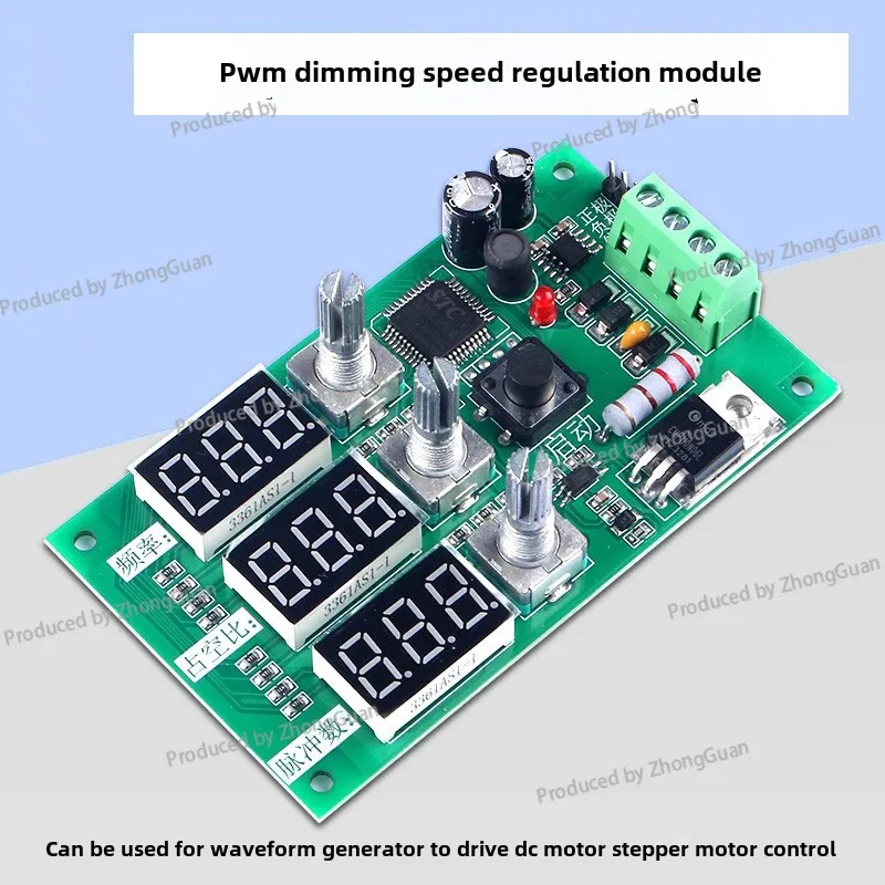 Dimming Speed Control Module PWM Drive DC Motor Adjustable Square Wave Rectangular Wave Stepping Motor Generator 24V