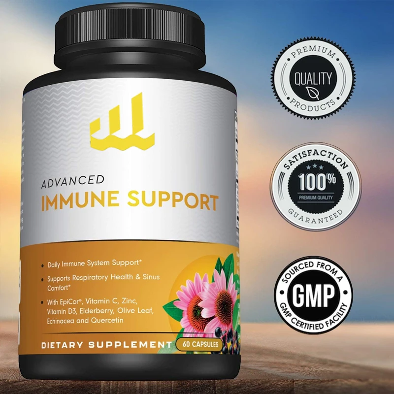 High quality immune support supplements - for respiratory, sinus, and intestinal health immune supplements -60 immune capsules