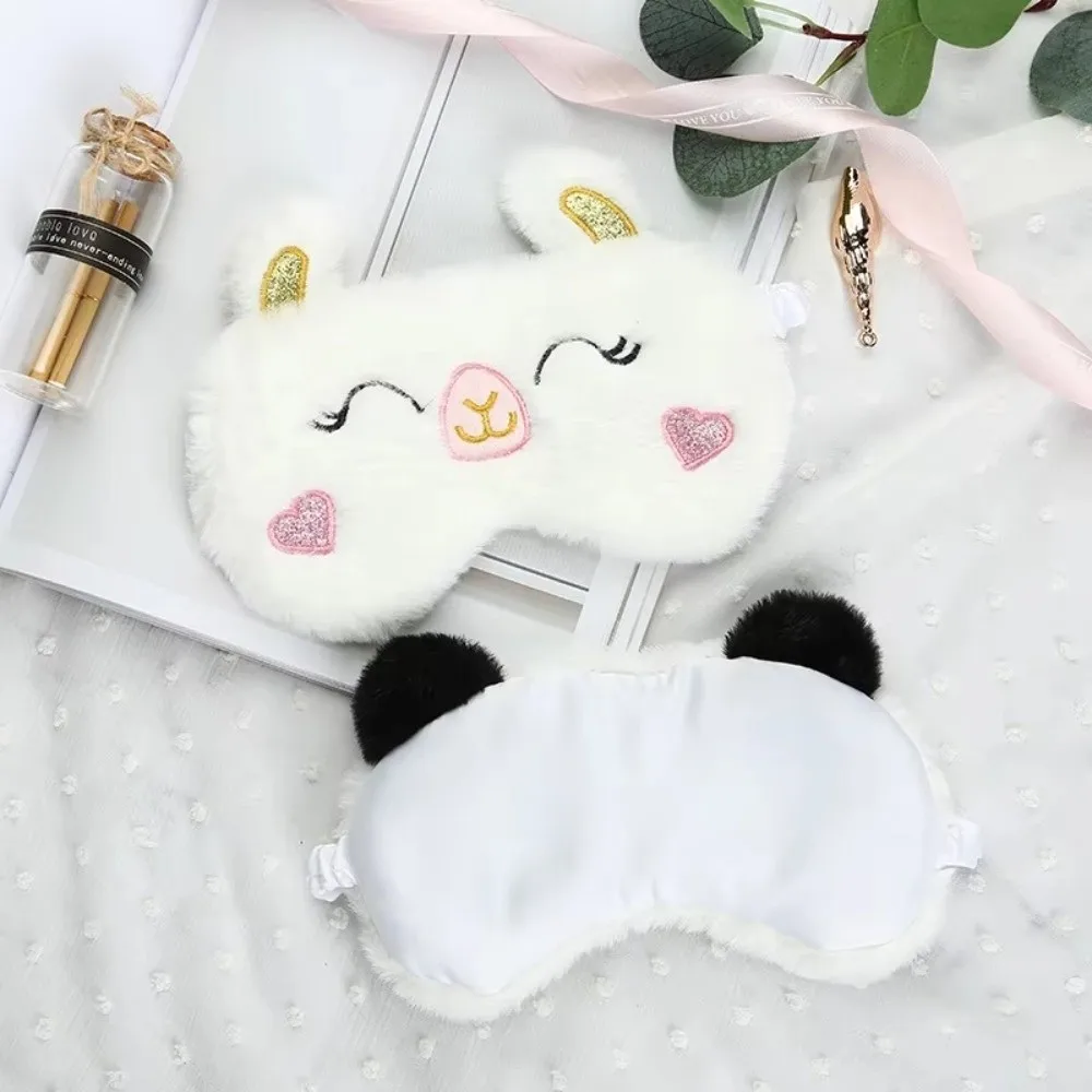 Lovely Cute Sleep Eye Mask Skin-friendly Breathable Shading Sleep Mask Travel Rest Eyepatch Nap Dream Night