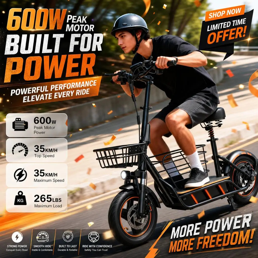FREEBOY NEW H14 Adult Electric Scooter 600W Motor E-Scooter 36V 10AH Folding E-Scooter 14 Tire city eScooter