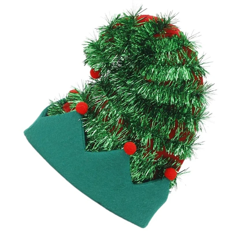 Light up Elf Hat Christmas Pile Bonnet Holiday Leprechaun Cheerful Streetwear Blingbling Striped Hat Christmas