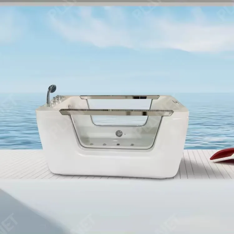 

New Design Freestanding Acrylic Shower Custom Size Spa Baby Bubble Bathtub Massage Baby Bathtub