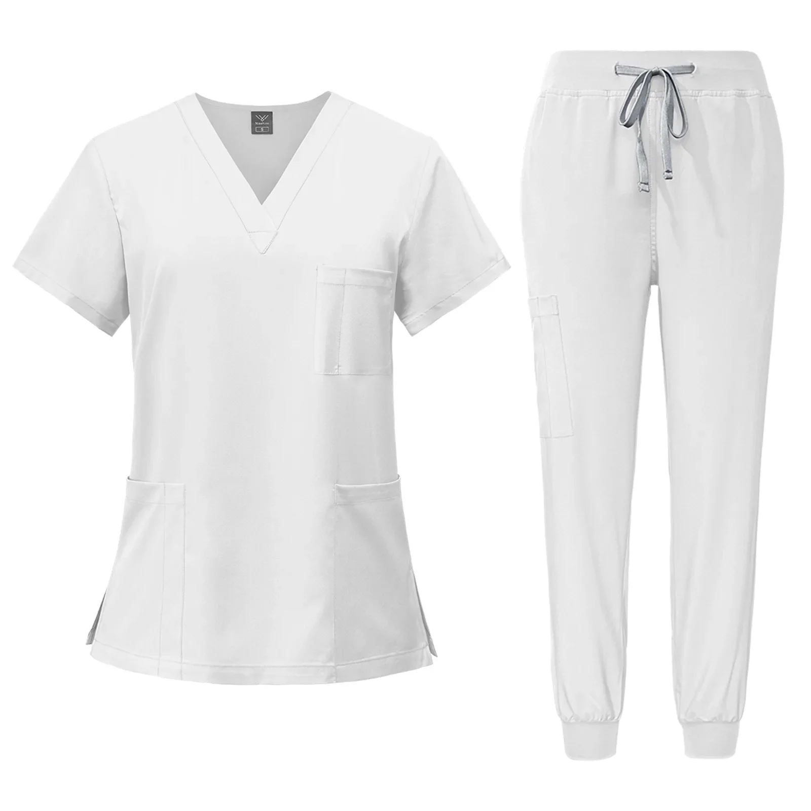 Medical Uniform Women Scrubs Sets Tops Pant Surgical Gowns Nurses Accessories Pet Shop Doctor Beauty Spa Salon Wokrwear Clothes