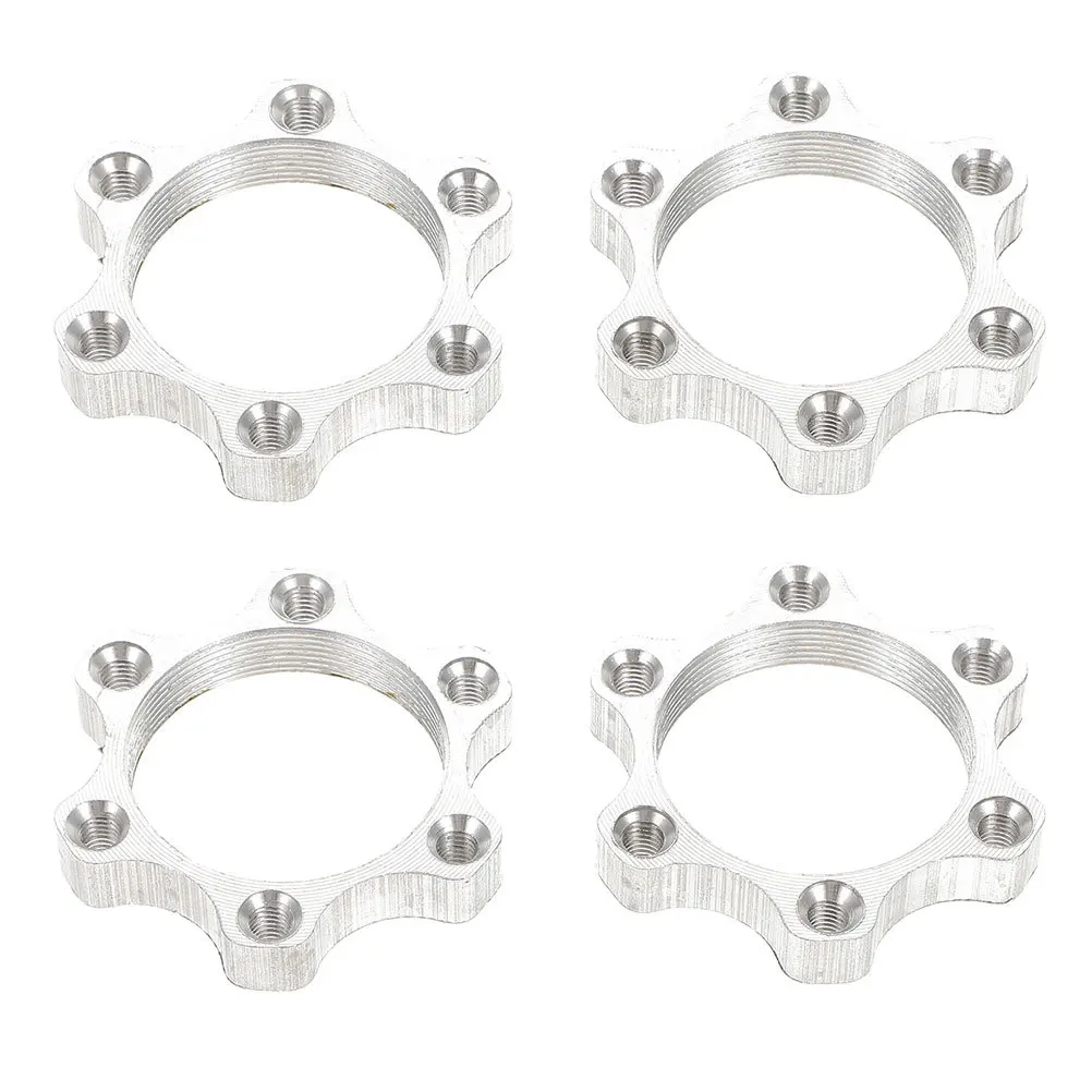 

4pcs Disc Brake Rotor 6-Bolt Flange Base Aluminum Alloy Bike Brake Adapter For Mountain Road Bicycle Efficient Heat Dissipation