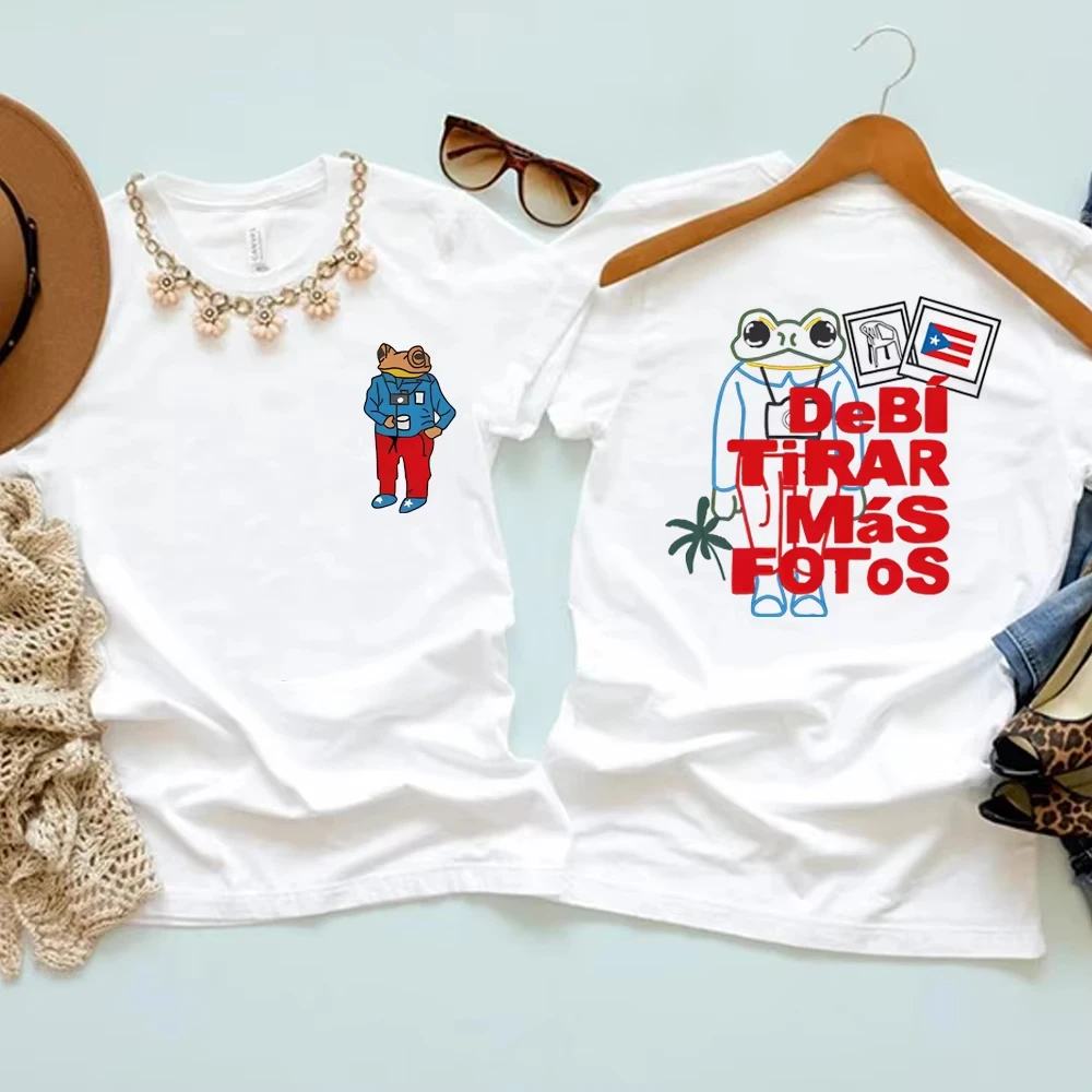 2025 سيئة الأرنب ألبوم جديد قميص DTMF ديبي تيارار ماسات Fotos تي شيرت Harajuku 2 الجانب طباعة العصرية الهيب هوب تيز Y2k الصيف التي شيرت