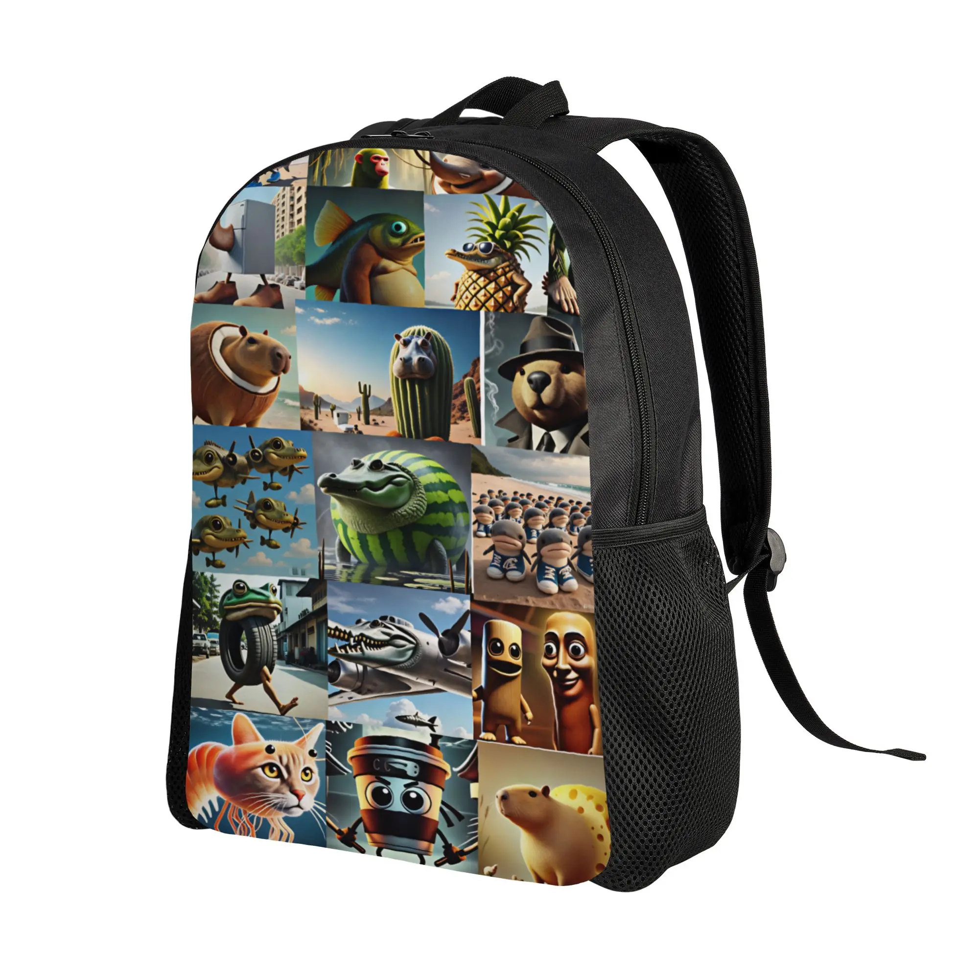 Italian Brainrot  Backpack  Casual Backpacks Girl Trekking Large High School Bags Designer Rucksack