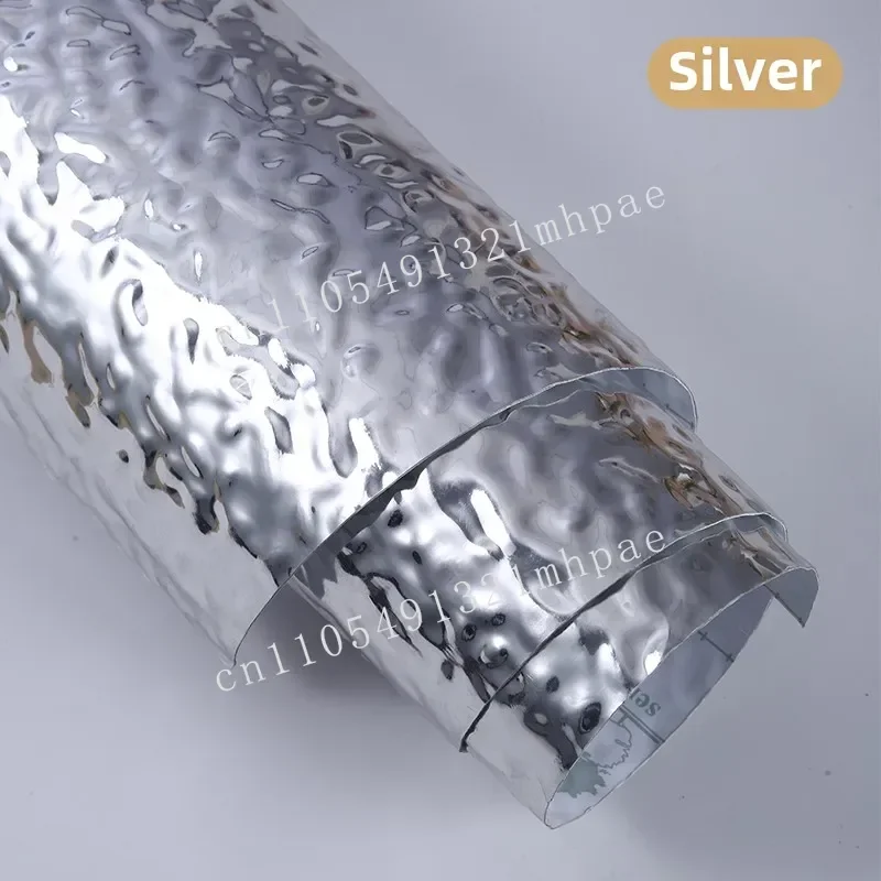 

Imitation stainless steel water corrugated board ceiling silver mirror corrugated KTV background wall metal veneer wave board