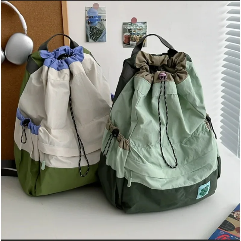 

New Spring and Autumn Collection Lightweight Backpack with Drawstring Drawstring Bag Outdoor Sports Mountaineering Large Capacit