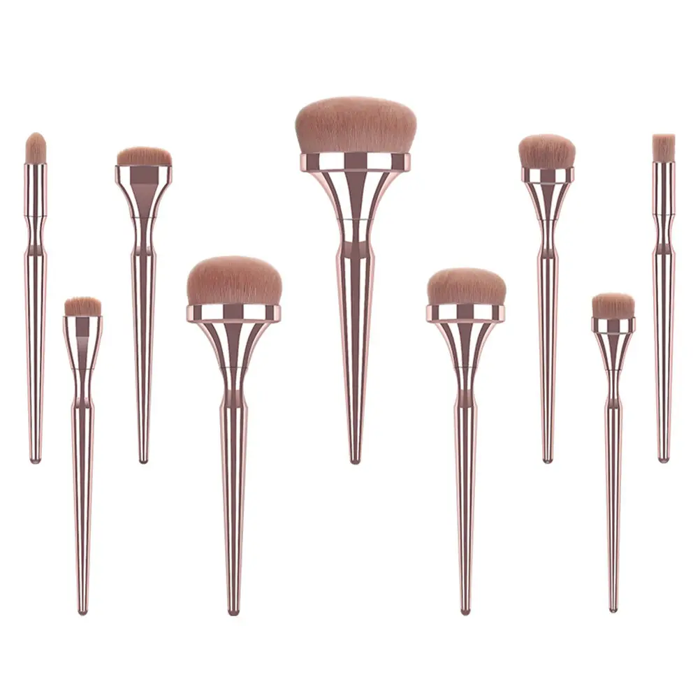 

9Pcs Makeup Brush Set Professional Brush Kit Ultra Soft Nylon Bristles Dense Non Shedding for Even Application Daily