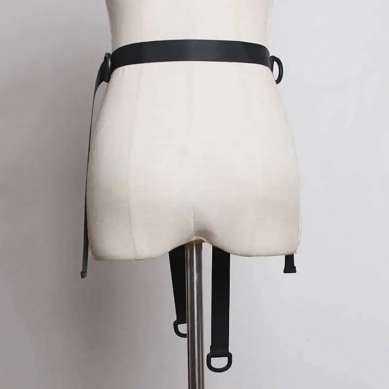 Buckle Bandage Plastic Canvas Simple Black Belt Personality Women New Fashion All-match Spring Autumn 2026 JL4S