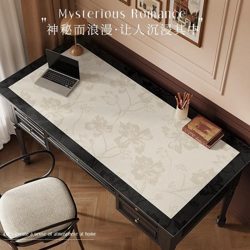 New chinese style desk mat waterproof oil proof no wash table cover for student writing desk and calligraphy office workstation