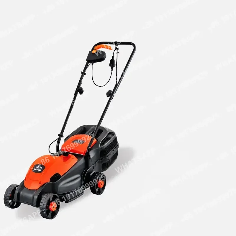High-Power 4-Stroke Electric Lawn Mower DIY Industrial Orchard Weeder Electric Trimmer Hand-Push 2.2HP 1.5m Grass Box