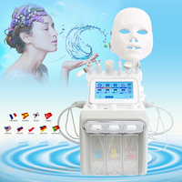 7 in 1 Professional Water Oxygen Machine Small Bubble H2O2 Facial Machine Anti Aging Pore Acne Revmove Deep Cleansing Face Lift