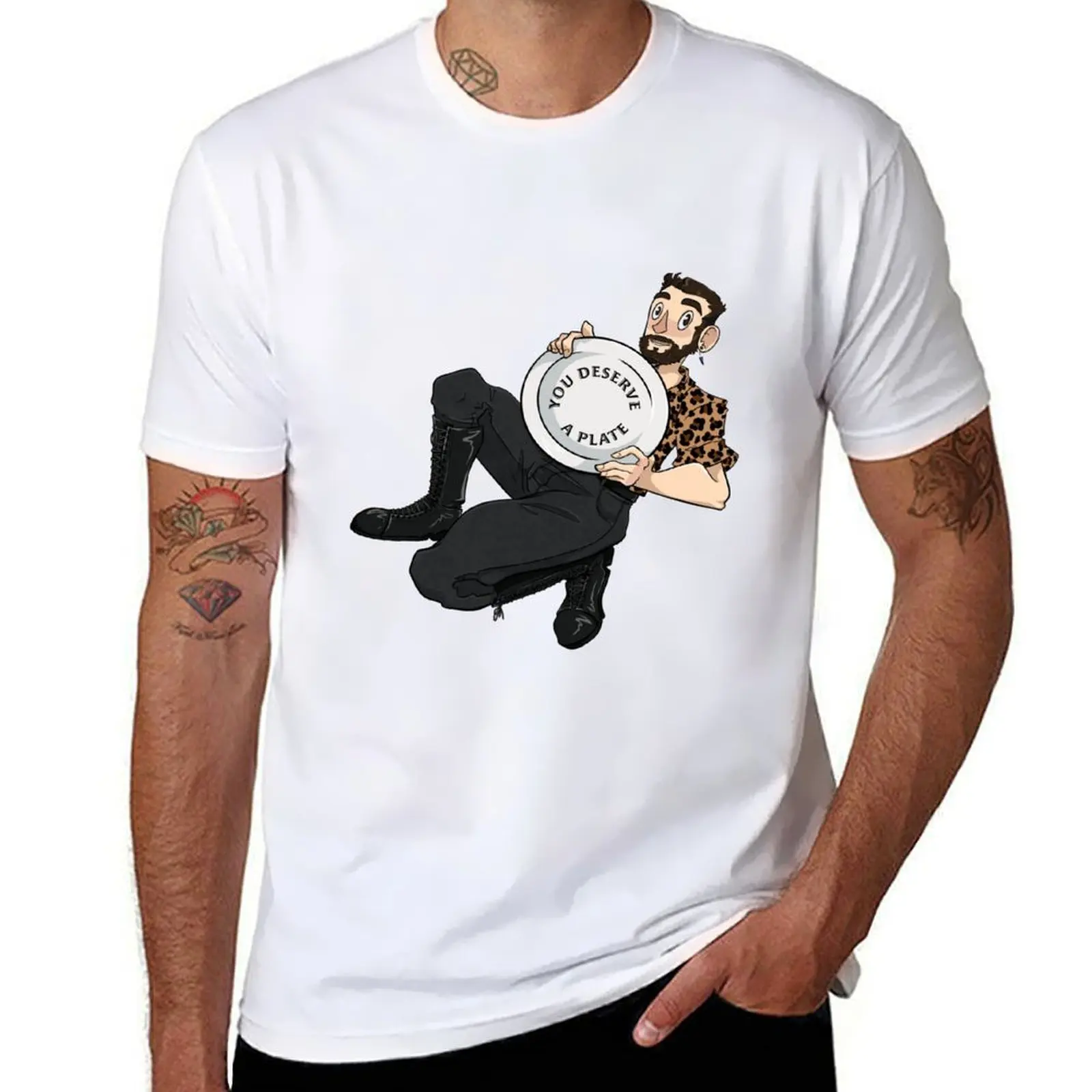 Pulpy Syntax que te mereces una placa BB camiseta hombre camisetas para hombre Camiseta divertida de algodón