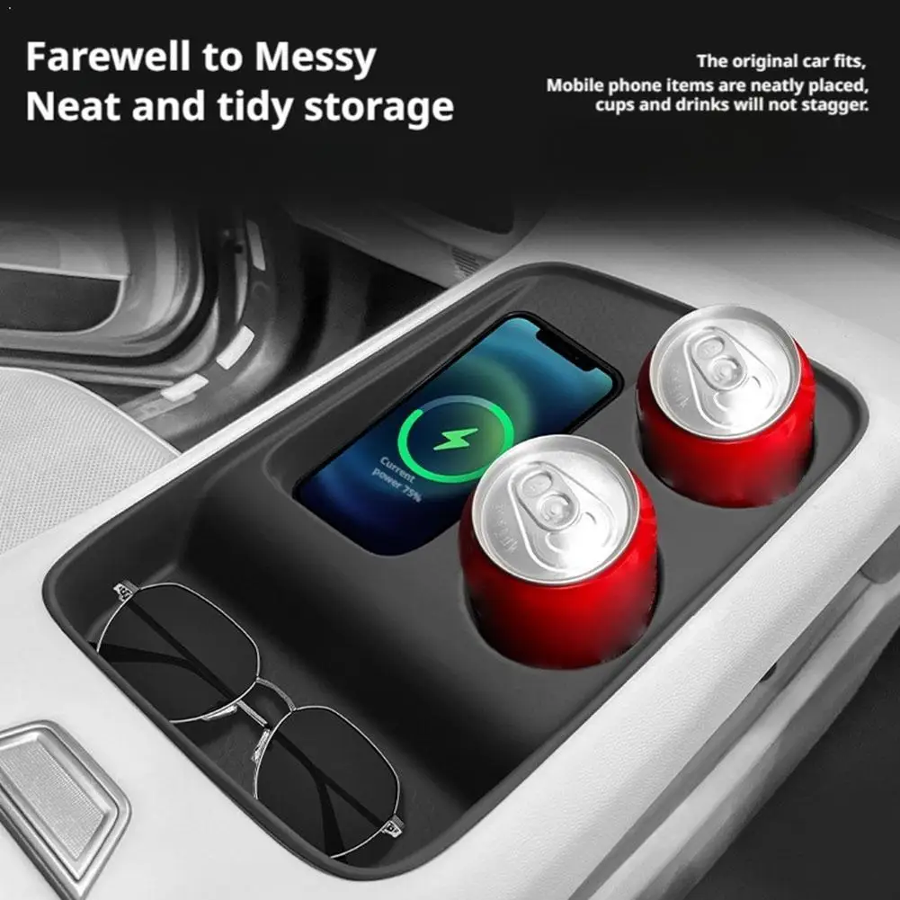 For Haval H6 4rd Gen 2024 2025 2026 Car Central Control Wireless Charging Silicone Pad Water Cup Holder Pad Interior Accessories