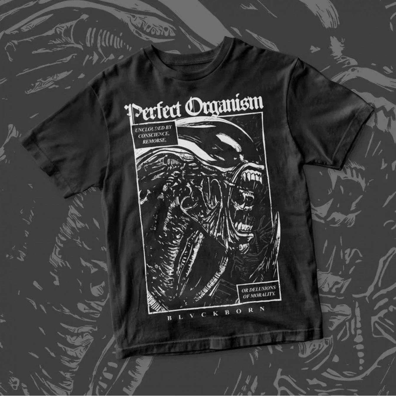 Sci-Fi Movie Quote T-Shirt Black Alien Graphic with Iconic Lines Soft Crew Neck Casual Tee Suitable for All- Wear