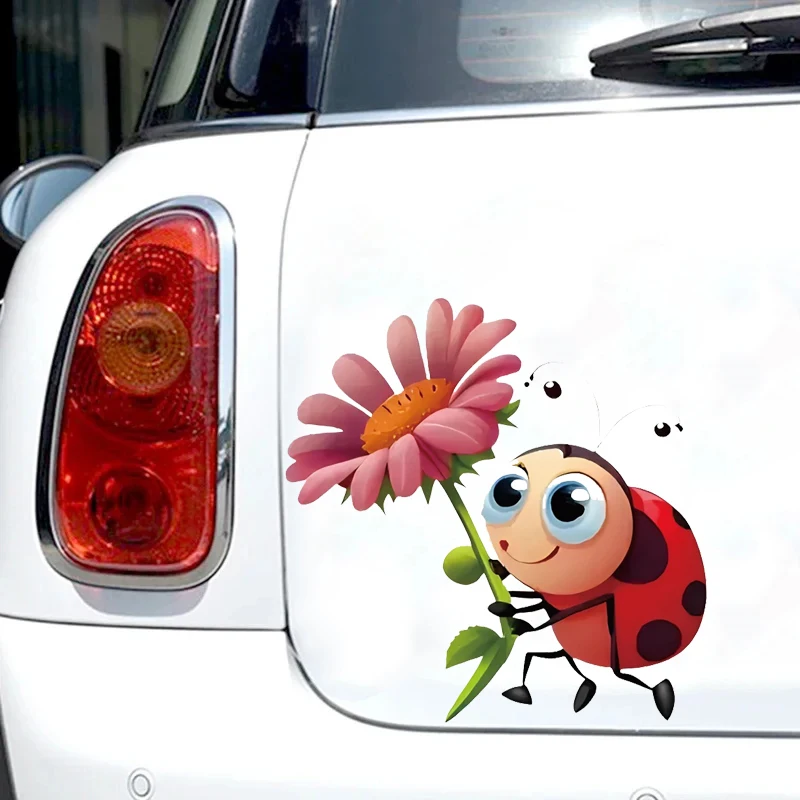 

Car Vinyl Decal Ladybug Pattern Sticker Waterproof Removable for Car Motorcycle Laptop Auto Body Decoration