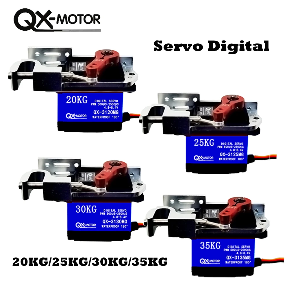 20kg 25KG 30KG 35KG high torque device QX servo digital metal robotic arm, suitable for multi motor toy drones