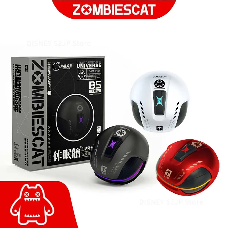 ZOMBIESCAT RGB Light in-Ear Earbuds B5 Wireless Bluetooth Earphones ANC Active Noise Cancellation Headphones Gaming Low Latency