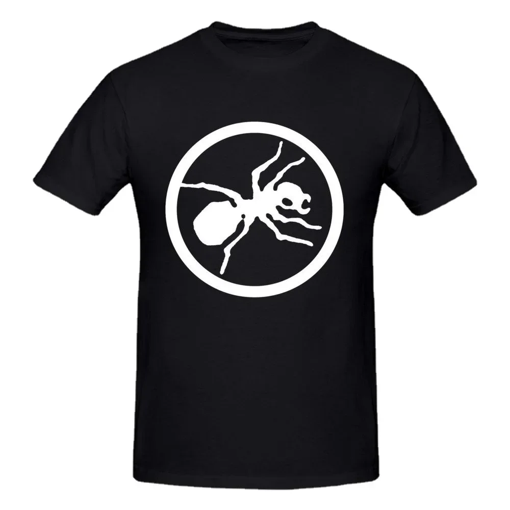 

Unique Ant Print Simple Design T-Shirt 100% Cotton O-Neck Short Sleeve Summer Casual Mens T-shirt Streetwear